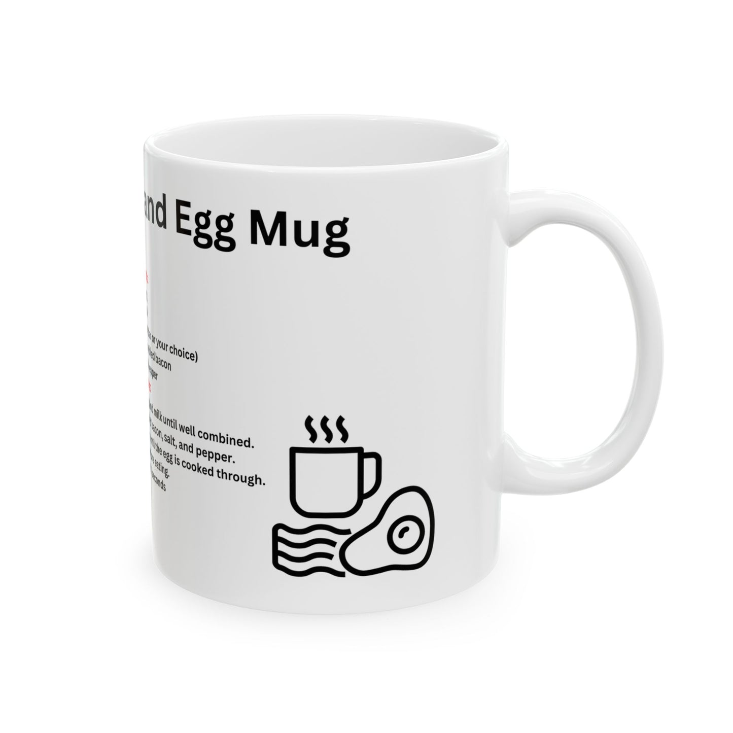 savory bacon and egg mug