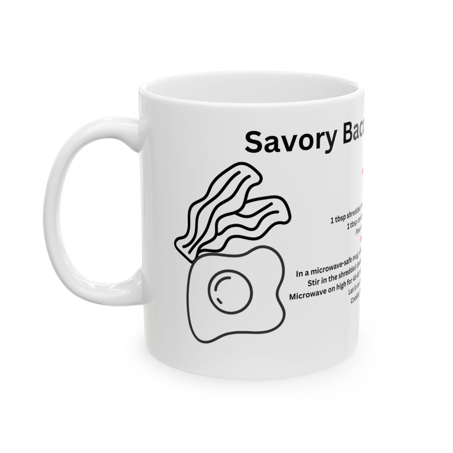 savory bacon and egg mug