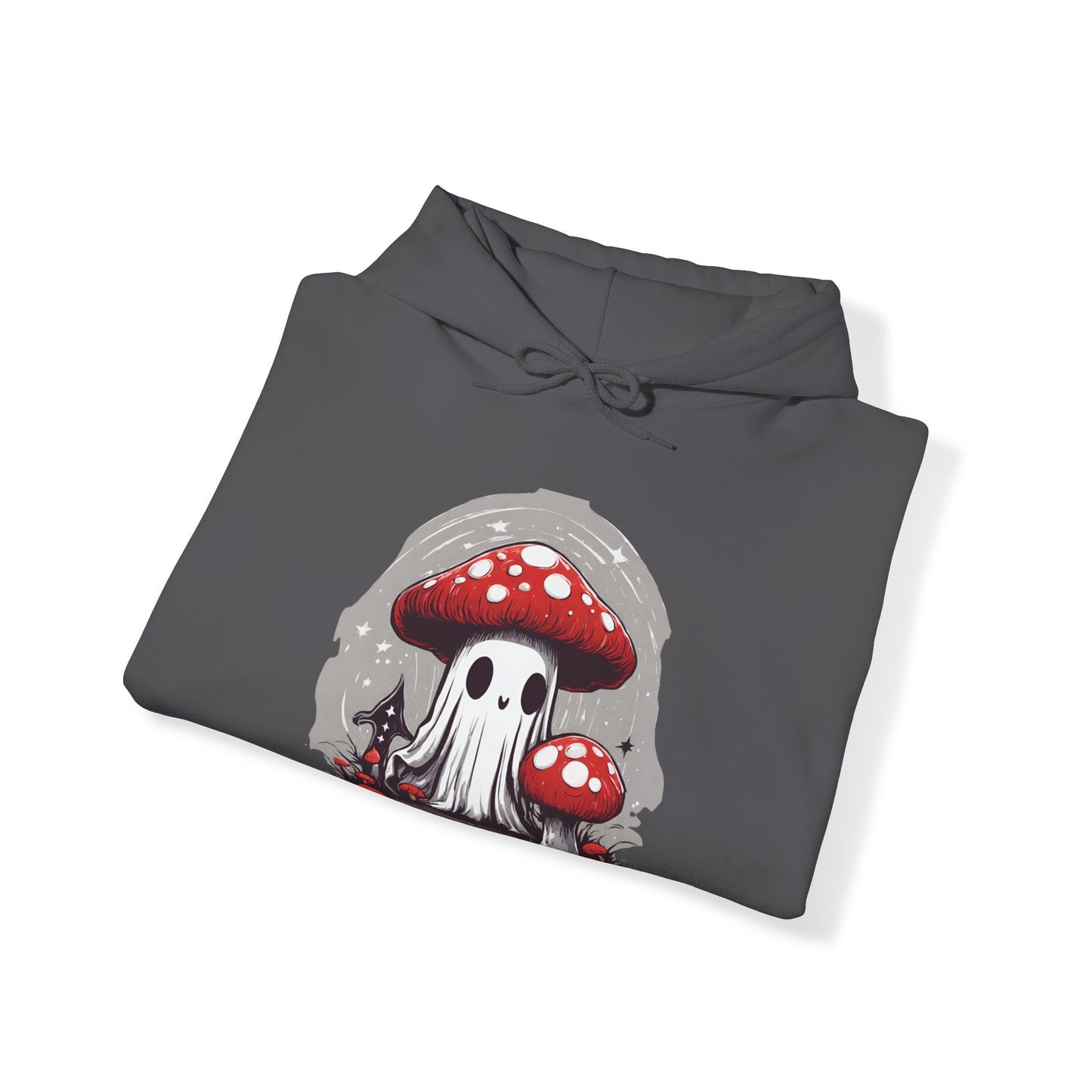 Red Capped Mushroom Ghost Hoodie